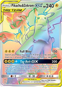 Pikachu & Zekrom GX (Secret) (184/181) [SM - Team Up]