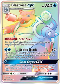 Blastoise GX (Secret) (218/214) [SM - Unbroken Bonds]