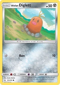 Alolan Diglett (121/214) [SM - Unbroken Bonds]