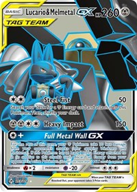 Lucario & Melmetal GX (Full Art) (203/214) [SM - Unbroken Bonds]