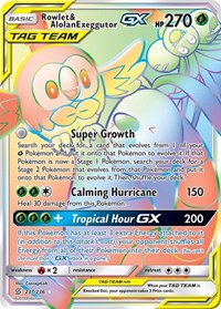Rowlet & Alolan Exeggutor GX (Secret) (237/236) [SM - Unified Minds]