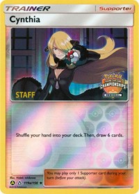 Cynthia (Regional Championships) [Staff] (119a/156) [League & Championship Cards]