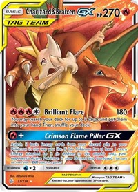 Charizard & Braixen GX (22/236) [SM - Cosmic Eclipse]