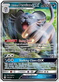 Alolan Persian GX (129/236) [SM - Cosmic Eclipse]