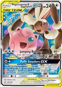 Mega Lopunny & Jigglypuff GX (165/236) [SM - Cosmic Eclipse]
