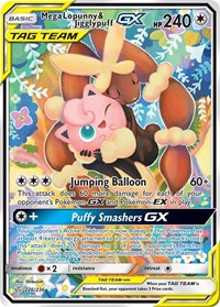 Mega Lopunny & Jigglypuff GX (Alternate Full Art) (226/236) [SM - Cosmic Eclipse]