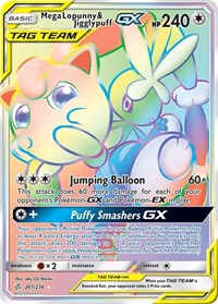 Mega Lopunny & Jigglypuff GX (Secret) (261/236) [SM - Cosmic Eclipse]