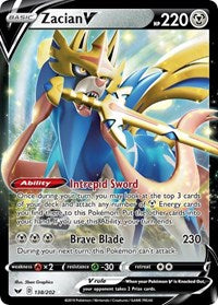 Zacian V (138/202) [SWSH01: Sword & Shield Base Set]