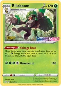 Rillaboom - SWSH006 (Prerelease) [Staff] (SWSH006) [SWSH: Sword & Shield Promo Cards]