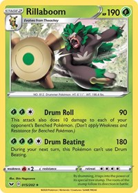 Rillaboom (015) (015/202) [SWSH01: Sword & Shield Base Set]