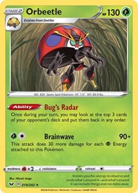 Orbeetle (019/202) [SWSH01: Sword & Shield Base Set]