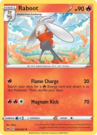 Raboot (032) (032/202) [SWSH01: Sword & Shield Base Set]