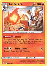 Cinderace (034) (034/202) [SWSH01: Sword & Shield Base Set]
