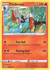 Cinderace (035) (035/202) [SWSH01: Sword & Shield Base Set]