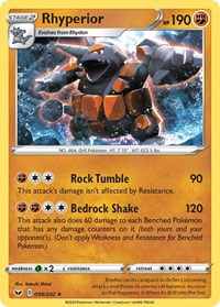 Rhyperior (099/202) [SWSH01: Sword & Shield Base Set]