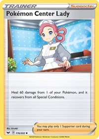 Pokemon Center Lady (176/202) [SWSH01: Sword & Shield Base Set]