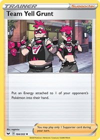 Team Yell Grunt (184/202) [SWSH01: Sword & Shield Base Set]