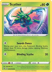 Scyther (004/192) [SWSH02: Rebel Clash]