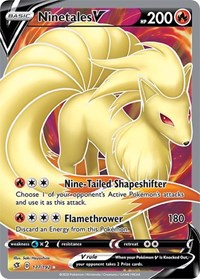 Ninetales V (Full Art) (177/192) [SWSH02: Rebel Clash]