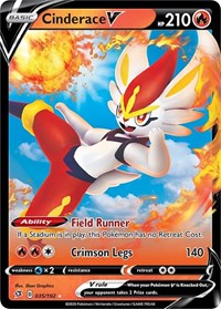 Cinderace V (035/192) [SWSH02: Rebel Clash]