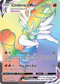 Cinderace VMAX (Secret) (194/192) [SWSH02: Rebel Clash]
