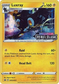 Luxray (Prerelease) [Staff] (SWSH023) [SWSH: Sword & Shield Promo Cards]