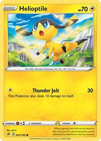 Helioptile (063/192) [SWSH02: Rebel Clash]