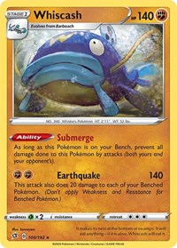 Whiscash (100/192) [SWSH02: Rebel Clash]