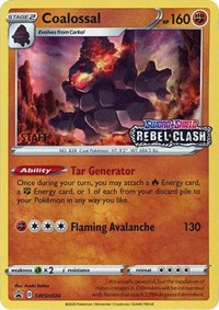 Coalossal - SWSH024 (Prerelease) [Staff] (SWSH024) [SWSH: Sword & Shield Promo Cards]