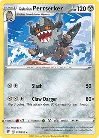 Galarian Perrserker (127/192) [SWSH02: Rebel Clash]