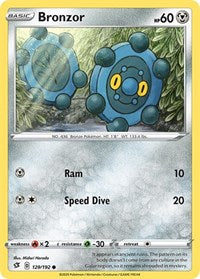 Bronzor (129/192) [SWSH02: Rebel Clash]
