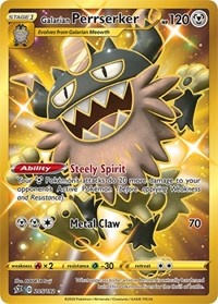Galarian Perrserker (Secret) (205/192) [SWSH02: Rebel Clash]