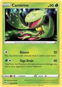 Carnivine (005/189) [SWSH03: Darkness Ablaze]