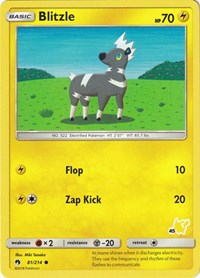Blitzle - 81/214 (#45 Pikachu Stamped) (081/214) [Battle Academy]