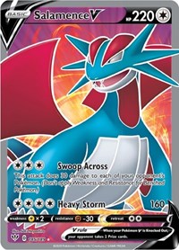 Salamence V (Full Art) (185/189) [SWSH03: Darkness Ablaze]