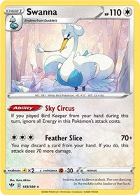 Swanna (149/189) [SWSH03: Darkness Ablaze]