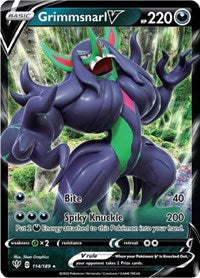 Grimmsnarl V (114/189) [SWSH03: Darkness Ablaze]