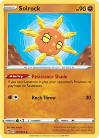Solrock (092/189) [SWSH03: Darkness Ablaze]