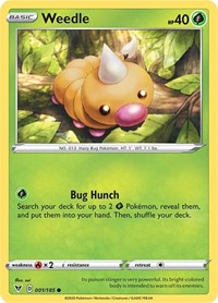 Weedle (001/185) [SWSH04: Vivid Voltage]