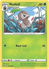 Nuzleaf (011/185) [SWSH04: Vivid Voltage]