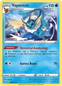 Vaporeon (030/185) [SWSH04: Vivid Voltage]