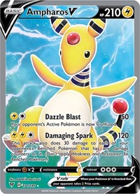 Ampharos V (Full Art) (171/185) [SWSH04: Vivid Voltage]