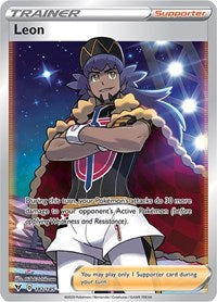 Leon (Full Art) (182/185) [SWSH04: Vivid Voltage]