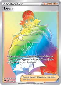 Leon (Secret) (195/185) [SWSH04: Vivid Voltage]