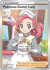 Pokemon Center Lady (Full Art) (185/185) [SWSH04: Vivid Voltage]
