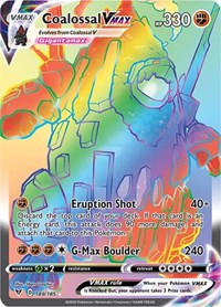 Coalossal VMAX (Secret) (189/185) [SWSH04: Vivid Voltage]