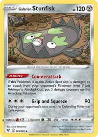 Galarian Stunfisk (125/185) [SWSH04: Vivid Voltage]