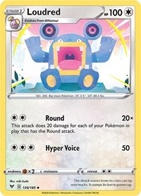 Loudred (136/185) [SWSH04: Vivid Voltage]