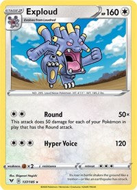 Exploud (137/185) [SWSH04: Vivid Voltage]
