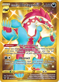 Galarian Obstagoon (Secret) (198/185) [SWSH04: Vivid Voltage]